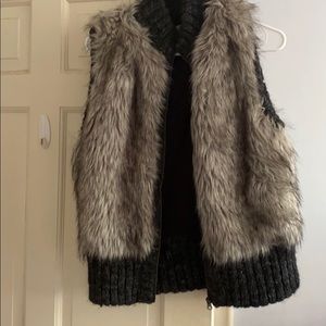 Loft Faux Fur vest